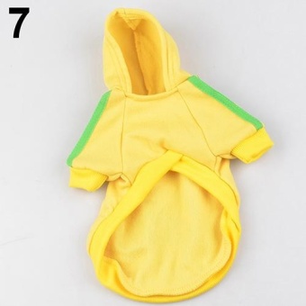 Gambar Bluelans(R) Pet Hoodie Coat Dog Jacket Winter Clothes Puppy Cat Sweater Clothing Apparel L (Yellow)   intl