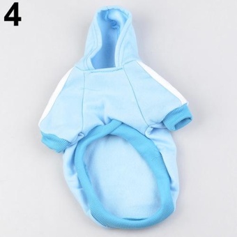 Gambar Bluelans(R) Pet Hoodie Coat Dog Jacket Winter Clothes Puppy Cat Sweater Clothing Apparel M (Light blue)   intl