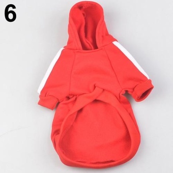 Gambar Bluelans(R) Pet Hoodie Coat Dog Jacket Winter Clothes Puppy Cat Sweater Clothing Apparel S (Red)   intl