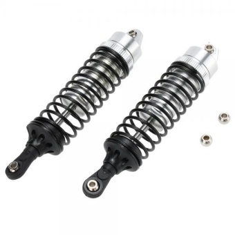 Gambar BolehDeals Pair of Aluminum Alloy Rear Shock Absorber for 110 RCTraxxas Slash Silver   intl