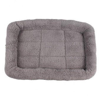 Gambar BolehDeals Super Soft Washable Pet Cat Dog Cushion Sleeper Mat WarmHouse Pad L Grey   intl