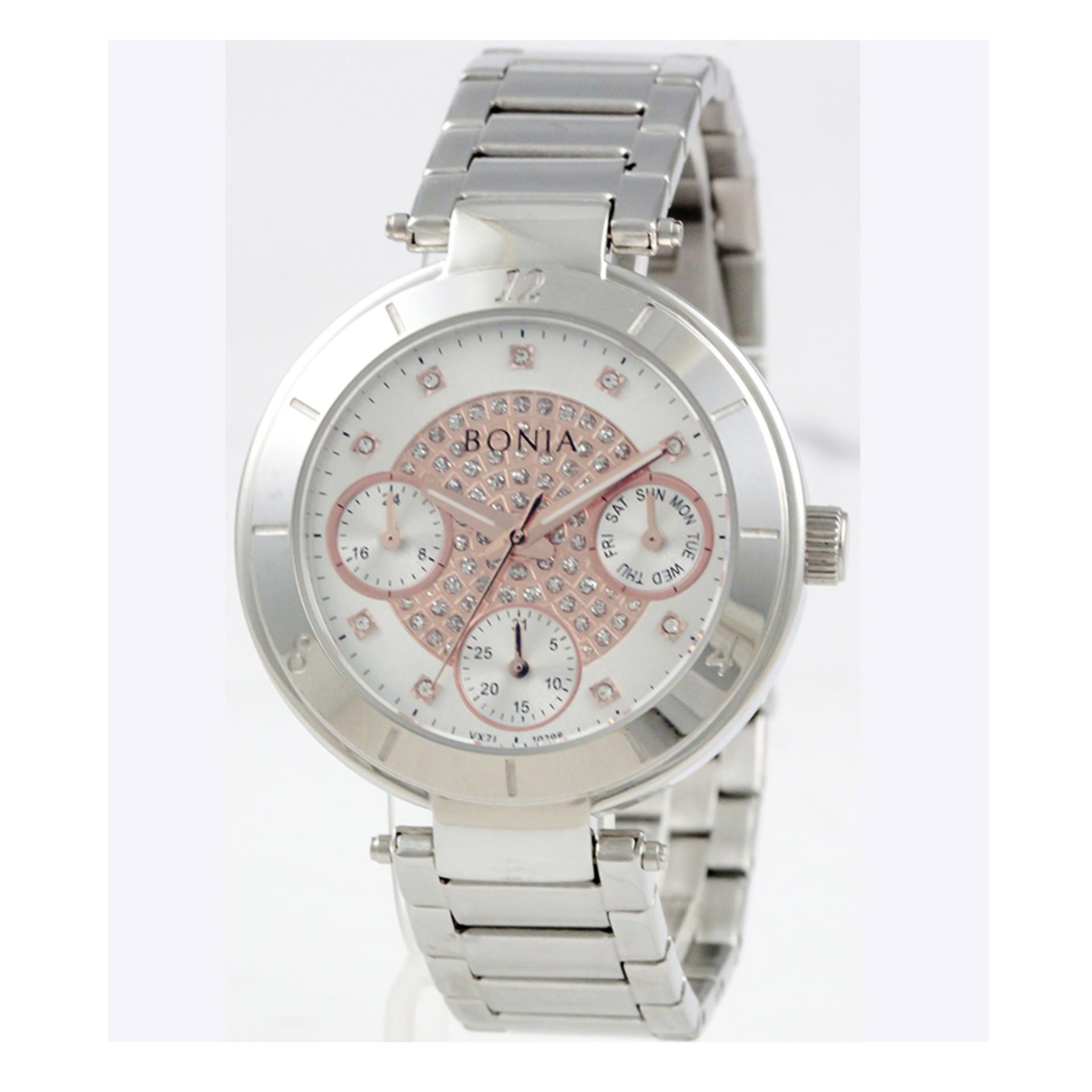 Bonia Jam Tangan Pria Casual Fashion Dan Formal Bonia Tesoro Dark Bonia BN 2317 Jam Tangan Wanita Silver Stainless Steel