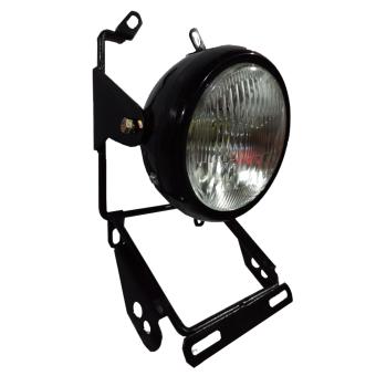 Gambar Braket Lampu Pesek plus Lampu 5 inch Hitam