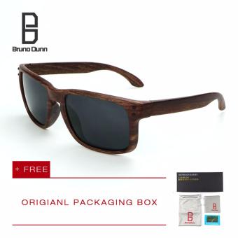 Gambar Bruno Dunn Brand deisnger sunglasses men women sport sun glassesholbrook (brown frame grey lense)   intl