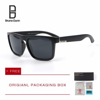 Gambar Bruno Dunn merek 2017 baru HD terpolarisasi Sepeda sport Bersepeda eyewear kacamata hitam 7001 (hitam matte)   intl