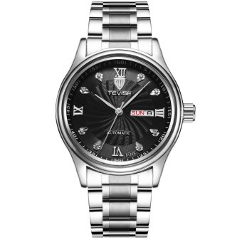 Business Men's Stainless Steel Watch Waterproof Men Quartz Wristwatch - intl  
