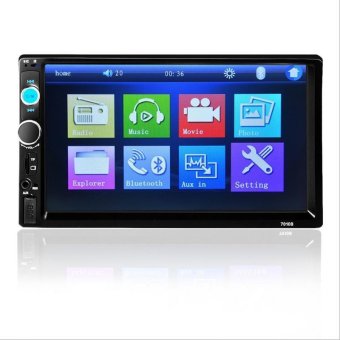 Gambar BUYINCOINS 7   HD 2 DIN FM MP5 MP3 USB AUX Bluetooth Touch CarScreen Stereo Radio+ Camera   intl