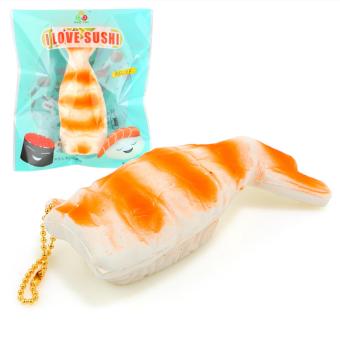 Gambar Cannies Gantungan kunci II love Squishy Shrimp sushi  sushi udangjumbo