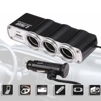 Gambar Car Charger Socket Cigarette Lighter   Multi Casan Mobil