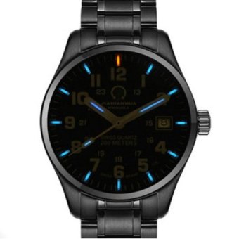Carnival 2016 Tritium Luminous Military Mens Watch Waterproof 200MDive Luxury Hot Sports Brand Quartz Watch Full Steel Genuine - intl  