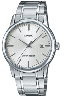Casio Analog Watch Jam Tangan Pria - Silver - Stainless Steel Band - MTP-V002D-7AUDF  