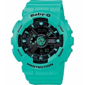 Gambar Casio Baby G BA111 3A Women s Green Resin Strap Watch