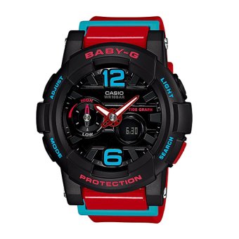 Gambar Casio Baby G BGS 180 4B Jam Tangan Wanita   Hitam Merah