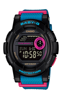 Gambar Casio Baby G Getah Wanita Jam Tangan Biru Bgd  180 2