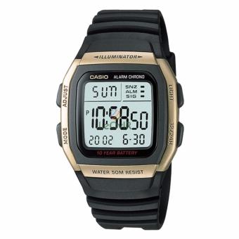 Casio Digital W-96H-9AV - Jam Tangan pria - Black - Strap Rubber - LM  