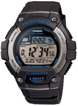 Casio Digital Watch W-S220-8AVDF - jam tangan pria - karet - Tough solar  