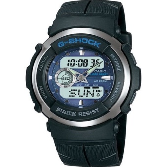 Gambar Casio G Shock Analog Digital Jam Tangan Pria   Hitam   Strap Karet   G 300 2