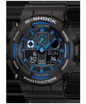 Gambar Casio G Shock GA 100 1A2DR Analog Digital Resin Strap Watch