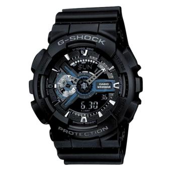 Gambar Casio G Shock Jam Tangan Pria   Strap Resin   Hitam   GA 110 1B