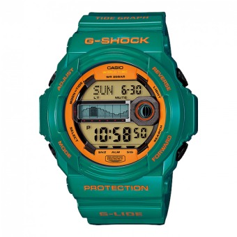 Gambar Casio G Shock Men s Green Resin Strap Watch GLX 150B 3