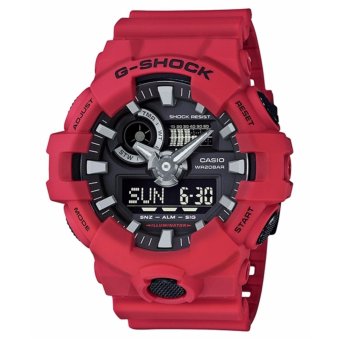 Gambar Casio G Shock Men s Red Resin Strap Watch GA 700 4A   intl