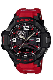 Gambar Casio G Shock Pria Merah Damar Tali Jam GA 1000 4B