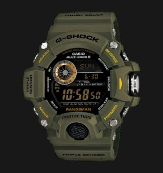 Gambar Casio G SHOCK RANGEMAN  GW9400 3   Jam Tangan Sport Pria   Rubber Strap   Hijau Tua