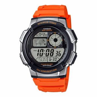 CASIO Illuminator AE-1000W-4BVDF - Jam Tangan Pria - Tali Karet - Digital Movement - Orange Maret 2019 - 5 CASIO Illuminator AE-1000W-4BVDF - Jam Tangan Pria - Tali Karet - Digital Movement - Orange - 5