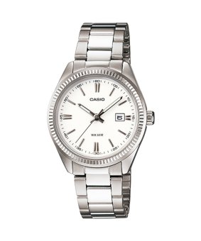 Casio Jam Tangan Wanita Analog Stainless Steel Original LTP-1302D-7A1V - Silver  