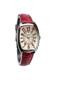 Casio LTP-1208E-9B2 - Jam Tangan Wanita - Merah - Leather  