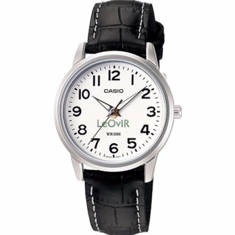 Casio Standard LTP-1303L-7BV - Jam Tangan wanita - Black Silver - Strap Leather - LM  