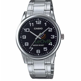 Casio Standard MTP-V001D-1B - Jam Tangan Pria - Strap Stainless Steel - Silver - LM  