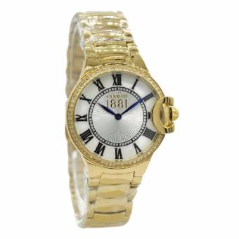 Gambar Cerruti 1881 CRM138SG28MG   Jam Tangan Wanita   Bahan Tali Stainless Steel   Gold