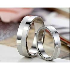 cincin couple / cincin tunangan / cincin nikah titanium anti karat dan hitam - 24