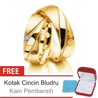 Gambar Cincin Kawin Couple Perak Lapis Emas K.12c   Silver Exclusive