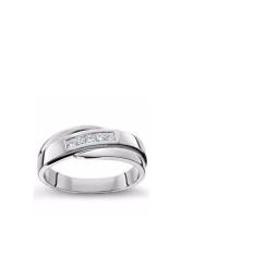 Cincin Nikah Wanita Satuan Emas Putih 12k