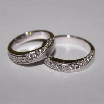 Gambar cincin pernikahan pria halal tanpa emas bahan palladium 50%