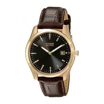Citizen Mens AU1043-00E "Eco-Drive" Stainless Steel Watch with Brown Leather Band - intl  