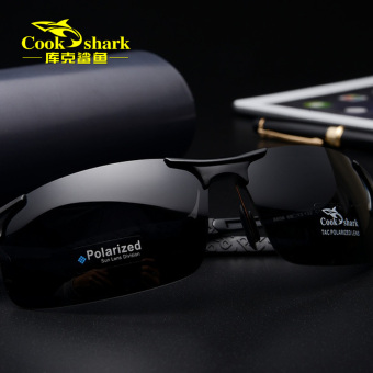 Gambar Cookshark suasana UV mengemudi cermin kacamata hitam pria