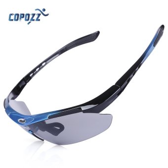 COPOZZ Windproof Polarized Glasses Bicycle Goggles with 3 Interchangeable Lenses - intl  