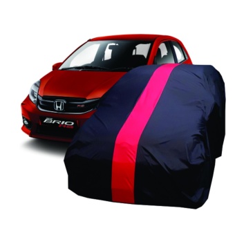 Gambar Cover Sarung Penutup Body Mobil Brio Pelindung Selimut Merah Waterproof