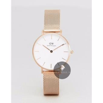 Gambar Daniel Wellington Classic Petite Melrose 32mm Rose Gold Case   Jam Tangan Wanita Perempuan Cewek   Mesh Strap Stainless Steel