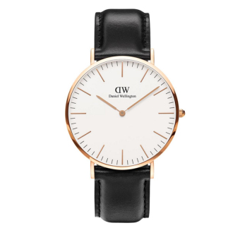 Jual Daniel Wellington Classic Sheffield 36MM RoseGold Jam TanganWanita
Perempuan Hitam Kulit Strap Rose Gold Ring Online Review