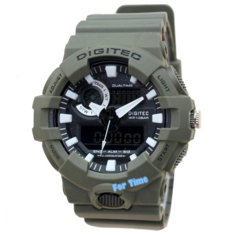 Gambar Digitec Dual Time   DG2112M  Jam Tangan Pria   Strap leather   ( Hijau )