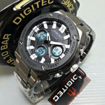 Gambar Digitec Jam Tangan Original Dual Time   DG 2017 JTS   Rubber Strap