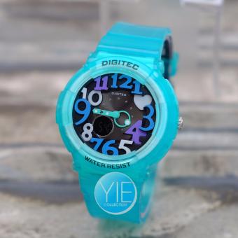 Gambar Digitec Jam Tangan Wanita DG 3010 T Dual Time Water Resistant   Turquoise