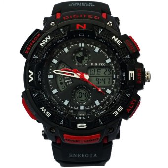 Gambar Digitec Outdor Jam Tangan Pria   Strap Rubber   Hitam   DG10