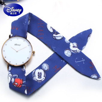 Gambar Disney Korea Fashion Style sabuk kain baru Waterproof Shi Ying menonton Watch