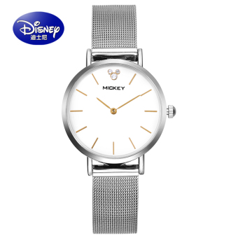 Gambar Disney Korea Fashion Style Tahan Air Jam Tangan Cewek Tali Baja Jam Tangan Wanita