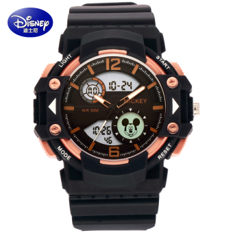 Gambar Disney luar ruangan pria tahan air berjalan menonton elektronik jam tangan